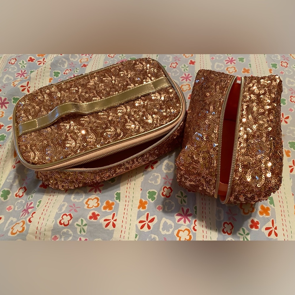 Barely used make up / accessories cases - two